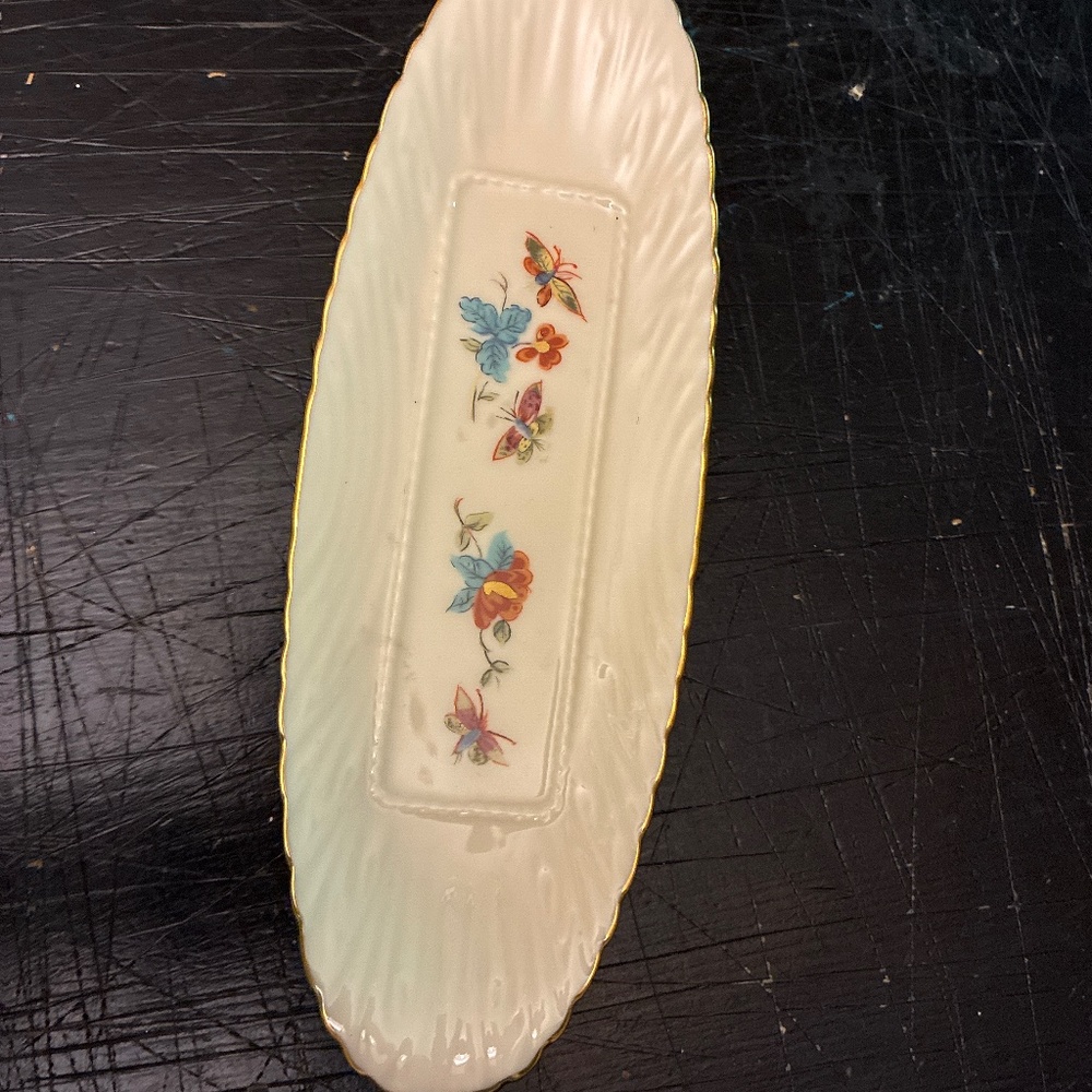 Lenox flowered Butter Tray